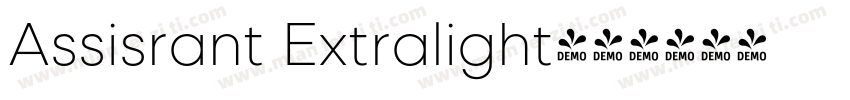 Assisrant Extralight字体转换